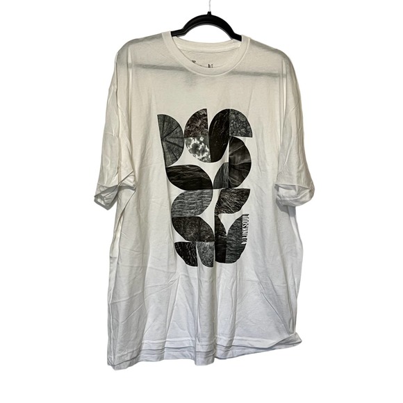Linksoul Short Sleeve Graphic Pullover Crew Neck T Shirt White Mens Size XXL - Picture 1 of 5